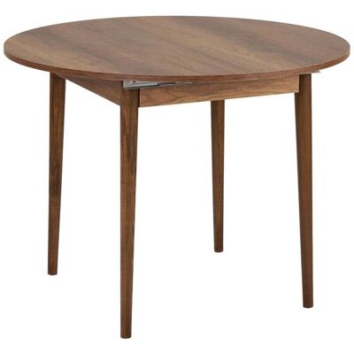 HANAH HOME Table à manger extensible en bois Viona 100 x 100 x 75 cm - Barok Walnut Marron - Publicité HANAH HOME Table à manger extensible en bois Viona 100 x 100 x 75 cm - Barok Walnut Marron - Publicité