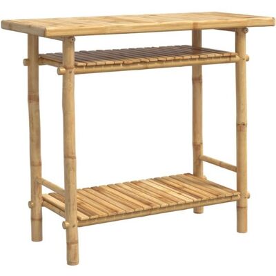 VIDAXL Réduction - Meuble console - Table dappoint Design élégant - 90x37x75 cm bambou @FR415566 Marron - Publicité VIDAXL Réduction - Meuble console - Table dappoint Design élégant - 90x37x75 cm bambou @FR415566 Marron - Publicité