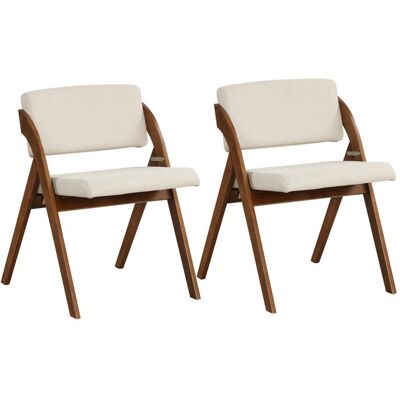 COSTWAY Lot de 2 Chaises à Manger Pliable avec Pieds en Bois de Caoutchouc Siège et Dossier Rembourrés Siège 47 x 47 cm Rouge Beige - Publicité COSTWAY Lot de 2 Chaises à Manger Pliable avec Pieds en Bois de Caoutchouc Siège et Dossier Rembourrés Siège 47 x 47 cm Rouge Beige - Publicité