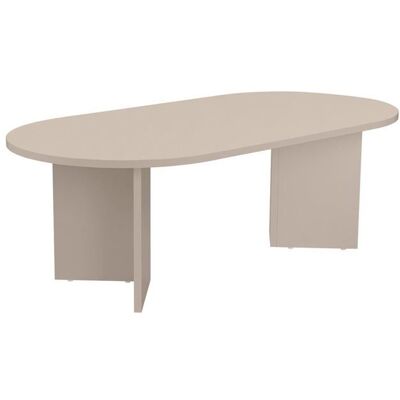 CALICOSY - Table basse ovale L119 cm - IRIS - Cashmere Beige - Publicité CALICOSY - Table basse ovale L119 cm - IRIS - Cashmere Beige - Publicité