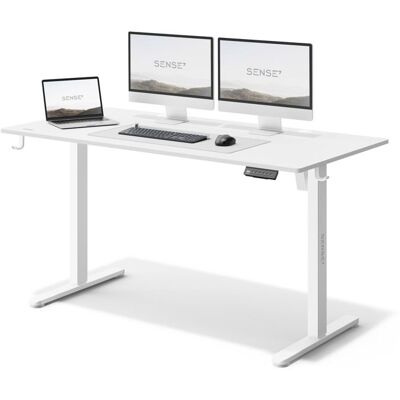 SENSE7 NOJO140 Bureau réglable en hauteur blanc - Bureau - Publicité SENSE7 NOJO140 Bureau réglable en hauteur blanc - Bureau - Publicité