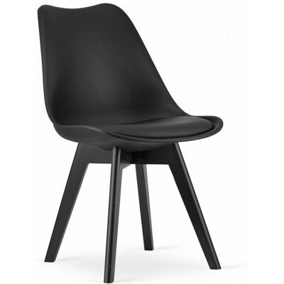 Viking Choice Chaise de salle à manger Mark en cuir écologique - Noir - Mobilier de cuisine - Publicité Viking Choice Chaise de salle à manger Mark en cuir écologique - Noir - Mobilier de cuisine - Publicité