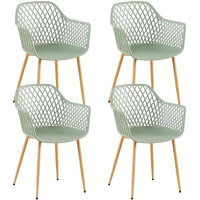 EGGREE Lot de 4 Chaise Salle a Manger avec Accoudoir Convient pour la Salle à Manger Le Salon la Cuisine et la Chambre Gris - Publicité EGGREE Lot de 4 Chaise Salle a Manger avec Accoudoir Convient pour la Salle à Manger Le Salon la Cuisine et la Chambre Gris - Publicité