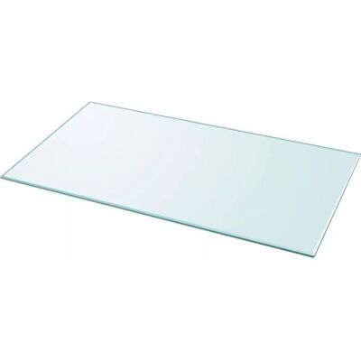 Dessus de table - vidaXL - Rectangulaire - Verre trempé - 1200 x 650 mm - Transparent Gris - Publicité Dessus de table - vidaXL - Rectangulaire - Verre trempé - 1200 x 650 mm - Transparent Gris - Publicité