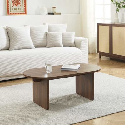 BAÏTA Table basse AFFY effet noyer - Bois Marron - Publicité BAÏTA Table basse AFFY effet noyer - Bois Marron - Publicité