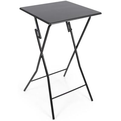 Table Pliante - Milton & Oldbrook - Murcia - 60 x 60 cm - Noir - MDF et Métal Noir - Publicité Table Pliante - Milton & Oldbrook - Murcia - 60 x 60 cm - Noir - MDF et Métal Noir - Publicité