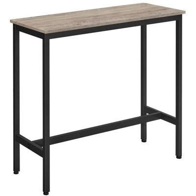 Table de Bar - VASAGLE - LBT010B02 - Style Industriel - Grège et Noir Noir - Publicité Table de Bar - VASAGLE - LBT010B02 - Style Industriel - Grège et Noir Noir - Publicité