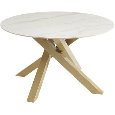 Table ronde en céramique effet marbre blanc Pascal Morabito LENUMIA - Intérieur - Publicité Table ronde en céramique effet marbre blanc Pascal Morabito LENUMIA - Intérieur - Publicité