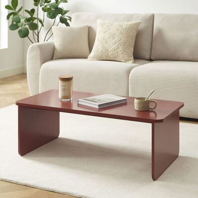 BAÏTA Table basse AKKA bordeaux h35 - Rouge Rouge - Publicité BAÏTA Table basse AKKA bordeaux h35 - Rouge Rouge - Publicité