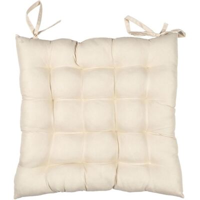 LINNEA Lot de 2 galettes de chaise deperlantes 40x40 cm ANTIBES beige Beige - Publicité LINNEA Lot de 2 galettes de chaise deperlantes 40x40 cm ANTIBES beige Beige - Publicité