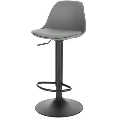 EUGAD 1 X Tabouret de Bar en Cuir synthétique Gris réglable en Hauteur et pivotant à 360 ° Gris - Publicité EUGAD 1 X Tabouret de Bar en Cuir synthétique Gris réglable en Hauteur et pivotant à 360 ° Gris - Publicité