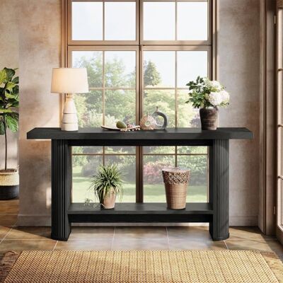 Tribesigns Table Console Moderne140×30×80 cmTable dentrée en Bois à Placer Derrière Le CanapéPour SalonCouloirEntréeNoir Noir - Publicité Tribesigns Table Console Moderne140×30×80 cmTable dentrée en Bois à Placer Derrière Le CanapéPour SalonCouloirEntréeNoir Noir - Publicité