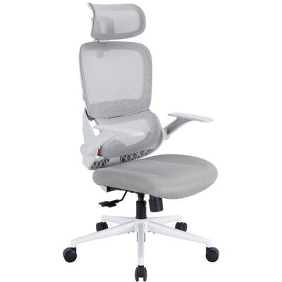 SIHOO B100 Chaise de Bureau Ergonomique Soutien Lombaire Hauteur Ajustable Accoudoirs Rabattables Blanc Blanc - Publicité SIHOO B100 Chaise de Bureau Ergonomique Soutien Lombaire Hauteur Ajustable Accoudoirs Rabattables Blanc Blanc - Publicité