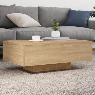 vidaXL Table Basse avec Lumières LED Table dAppoint Bout de Canapé Meuble de Salon Salle de Séjour Moderne Chêne 836611 Marron - Publicité vidaXL Table Basse avec Lumières LED Table dAppoint Bout de Canapé Meuble de Salon Salle de Séjour Moderne Chêne 836611 Marron - Publicité