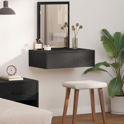 vidaXL Coiffeuse en Chêne Noir - Publicité vidaXL Coiffeuse en Chêne Noir - Publicité