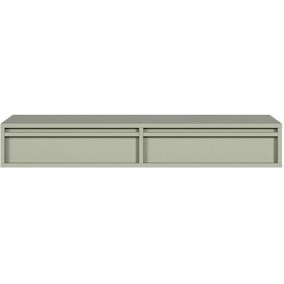 Coiffeuse - SELSEY - EVO - 110 cm - vert sauge - tiroirs suspendus Vert - Publicité Coiffeuse - SELSEY - EVO - 110 cm - vert sauge - tiroirs suspendus Vert - Publicité