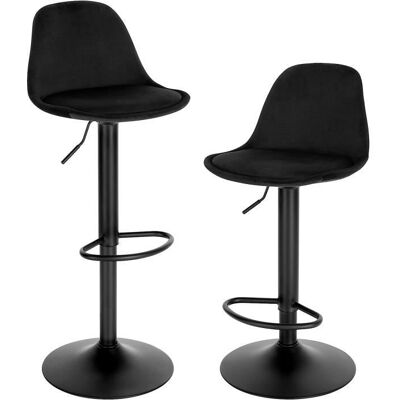 EUGAD Tabouret Bar Lot de 2 Chaise Pivotante Tabouret de Bistrot Hauteur Réglable Tabouret de Comptoir Noir E0AG0040-2 Noir - Publicité EUGAD Tabouret Bar Lot de 2 Chaise Pivotante Tabouret de Bistrot Hauteur Réglable Tabouret de Comptoir Noir E0AG0040-2 Noir - Publicité