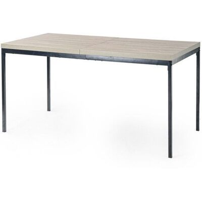 Table de salle à manger - FURNITURER - L-150CM - Plateau bois épais - Cadre métal - 150x75x75 cm Gris - Publicité Table de salle à manger - FURNITURER - L-150CM - Plateau bois épais - Cadre métal - 150x75x75 cm Gris - Publicité