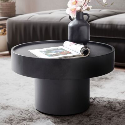 Table basse en métal noir Wohnling - 60x60x36cm - Publicité Table basse en métal noir Wohnling - 60x60x36cm - Publicité