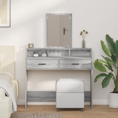 vidaXL Sonoma Table de Maquillage Grise - Vanity Table - Publicité vidaXL Sonoma Table de Maquillage Grise - Vanity Table - Publicité