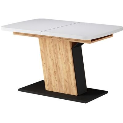 Table de salle à manger Fenaro 120x80cm extensible Blanc/Chêne de force doré Vicco 56601 Blanc - Publicité Table de salle à manger Fenaro 120x80cm extensible Blanc/Chêne de force doré Vicco 56601 Blanc - Publicité