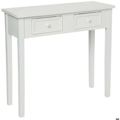 ATMOSPHERA CRÉATEUR D'INTÉRIEUR Console Charme blanc L80cm - Atmosphera Créateur dintérieur Blanc - Publicité ATMOSPHERA CRÉATEUR D'INTÉRIEUR Console Charme blanc L80cm - Atmosphera Créateur dintérieur Blanc - Publicité