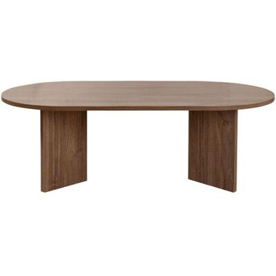 HANAH HOME Table basse en bois Sable - 60 x 119 x 40 cm - Noyer Marron - Publicité HANAH HOME Table basse en bois Sable - 60 x 119 x 40 cm - Noyer Marron - Publicité