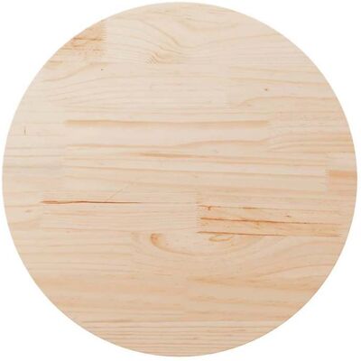 vidaXL Plateau de table Ø90x2,5 cm Bois de pin massif - Publicité vidaXL Plateau de table Ø90x2,5 cm Bois de pin massif - Publicité