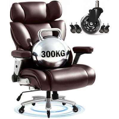 FLEXISPOT OS4 Chaise Bureau Ergonomique Max 300KG Soutien Lombaire Dynamique Accoudoirs 2D Similicuir Marron Marron - Publicité FLEXISPOT OS4 Chaise Bureau Ergonomique Max 300KG Soutien Lombaire Dynamique Accoudoirs 2D Similicuir Marron Marron - Publicité