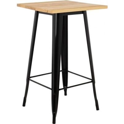 Table Haute LIX en Bois Noir Bois Naturel - SKLUM - Industriel - Loft - 4 personnes - Aspect bois Noir - Publicité Table Haute LIX en Bois Noir Bois Naturel - SKLUM - Industriel - Loft - 4 personnes - Aspect bois Noir - Publicité