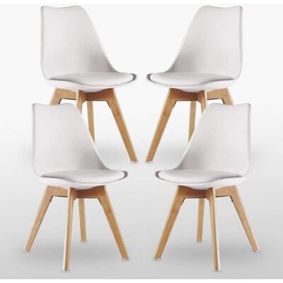 Ensemble de 4 Chaises à Manger LIFE INTERIORS - Chaise de salle à manger - Publicité Ensemble de 4 Chaises à Manger LIFE INTERIORS - Chaise de salle à manger - Publicité