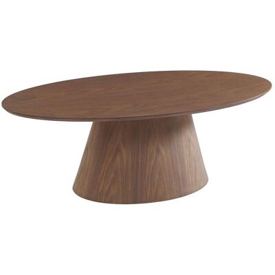 VENTE-UNIQUE Table basse placage noyer - Naturel foncé - ANTELADA Beige - Publicité VENTE-UNIQUE Table basse placage noyer - Naturel foncé - ANTELADA Beige - Publicité