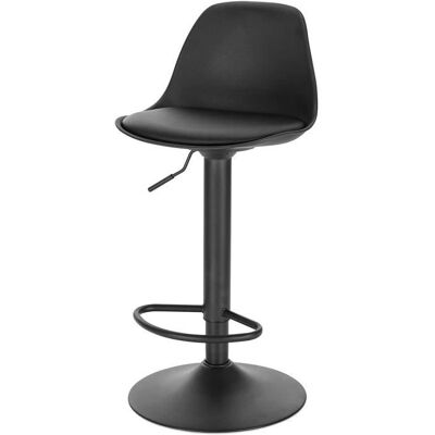 EUGAD 1 X Tabouret de Bar en Cuir synthétique réglable en Hauteur et pivotant à 360 ° 385 x 33 x 62 - 835 cm Noir Noir - Publicité EUGAD 1 X Tabouret de Bar en Cuir synthétique réglable en Hauteur et pivotant à 360 ° 385 x 33 x 62 - 835 cm Noir Noir - Publicité