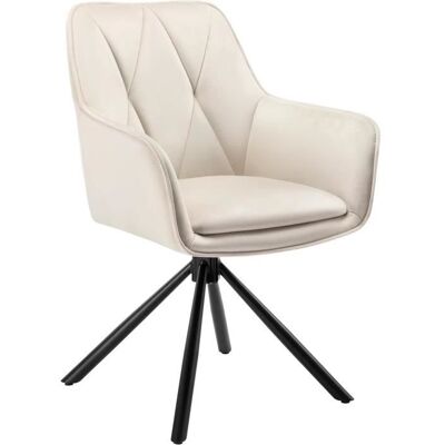 EUGAD Chaise de Salle à Manger Pivotante Chaise de Cuisine Scandinave Fauteuil Ergonomique en Velours Beige E0AG0101-1 Beige - Publicité EUGAD Chaise de Salle à Manger Pivotante Chaise de Cuisine Scandinave Fauteuil Ergonomique en Velours Beige E0AG0101-1 Beige - Publicité