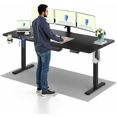 FlexiSpot Bureau Assis Debout Électrique 200x80cm Bureau Réglable Table dordinateur avec Crochet Fonction Mémoire Noir Noir - Publicité FlexiSpot Bureau Assis Debout Électrique 200x80cm Bureau Réglable Table dordinateur avec Crochet Fonction Mémoire Noir Noir - Publicité