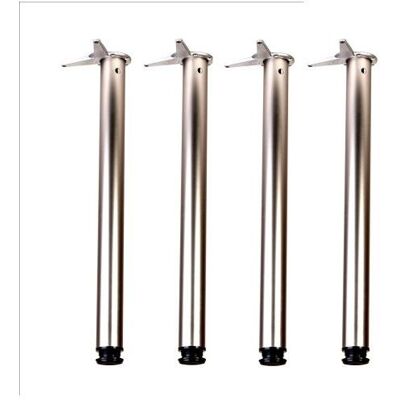 Pieds de Table / Jeu de 4 Pieds KLOSE BESSER Chrome Hauteur 710 mm Diam 60mm Gris - Publicité Pieds de Table / Jeu de 4 Pieds KLOSE BESSER Chrome Hauteur 710 mm Diam 60mm Gris - Publicité