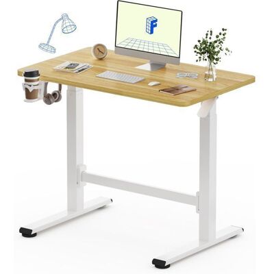 FlexiSpot Bureau dappoint H7 Plus 80 x 50 cm– Bureau Réglable en Hauteur Table de Lit Mobile pour Canapé Lecture ou Travail Maple - Publicité FlexiSpot Bureau dappoint H7 Plus 80 x 50 cm– Bureau Réglable en Hauteur Table de Lit Mobile pour Canapé Lecture ou Travail Maple - Publicité