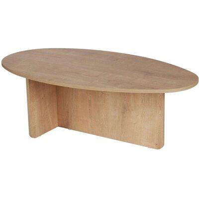 VENTE-UNIQUE Table basse - Naturel clair - ISENORA Beige - Publicité VENTE-UNIQUE Table basse - Naturel clair - ISENORA Beige - Publicité