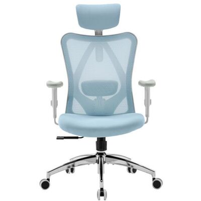 SIHOO M18 Chaise de Bureau ErgonomiqueSoutien LombaireAppui-tête&Accoudoirs RéglablesMaille RespiranteMax 150kgBleu Bleu - Publicité SIHOO M18 Chaise de Bureau ErgonomiqueSoutien LombaireAppui-tête&Accoudoirs RéglablesMaille RespiranteMax 150kgBleu Bleu - Publicité