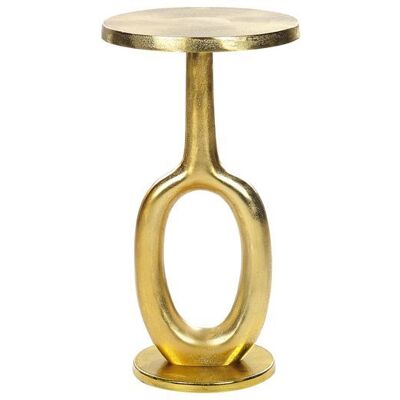 BELIANI Table dappoint doré APITI Jaune - Publicité BELIANI Table dappoint doré APITI Jaune - Publicité