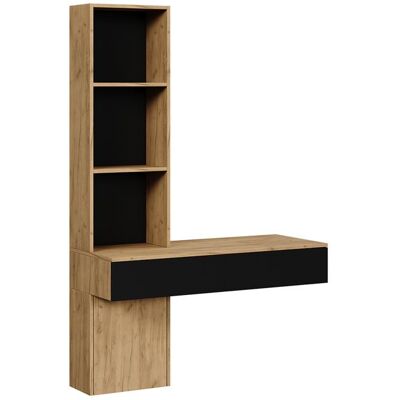 Coiffeuse Melora 100cm Chêne/Noir Vicco 57982 Marron - Publicité Coiffeuse Melora 100cm Chêne/Noir Vicco 57982 Marron - Publicité