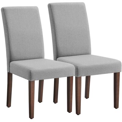 Chaises de Salle à Manger - VASAGLE - Lot de 2 - Dossier Haut - Assise Épaisse - Gris Tourterelle Gris - Publicité Chaises de Salle à Manger - VASAGLE - Lot de 2 - Dossier Haut - Assise Épaisse - Gris Tourterelle Gris - Publicité