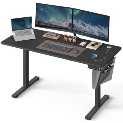Bureau Électrique Assis-Debout - SONGMICS - 60 x 140 cm - 4 hauteurs mémorisables - Noir dEncre Noir - Publicité Bureau Électrique Assis-Debout - SONGMICS - 60 x 140 cm - 4 hauteurs mémorisables - Noir dEncre Noir - Publicité