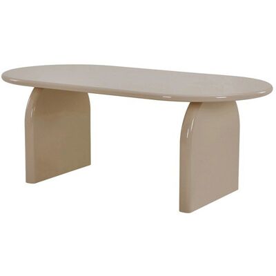 VENTE-UNIQUE Table à manger 8 personnes en MDF - Beige brillant - FELYRIA Beige - Publicité VENTE-UNIQUE Table à manger 8 personnes en MDF - Beige brillant - FELYRIA Beige - Publicité
