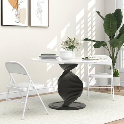 Generic Lot de 2 chaises pliantes chaises de salle à manger portables cadre en acier dim. 45l x 46P x 78H cm blanc Blanc - Publicité Generic Lot de 2 chaises pliantes chaises de salle à manger portables cadre en acier dim. 45l x 46P x 78H cm blanc Blanc - Publicité