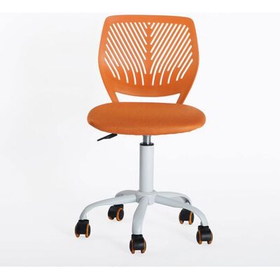 Chaise de bureau - FURNITURER - FurnitureR - Sans accoudoirs - Réglable en hauteur - Orange Orange - Publicité Chaise de bureau - FURNITURER - FurnitureR - Sans accoudoirs - Réglable en hauteur - Orange Orange - Publicité