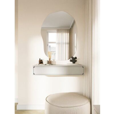 SELSEY Table console - WUWU - 90 cm - suspendu avec tiroir - grège Gris - Publicité SELSEY Table console - WUWU - 90 cm - suspendu avec tiroir - grège Gris - Publicité