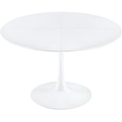 EGGREE Table de salle à manger ronde moderne scandinave moderne pour 4 à 6 personnes Ø 120 cm blanc - Publicité EGGREE Table de salle à manger ronde moderne scandinave moderne pour 4 à 6 personnes Ø 120 cm blanc - Publicité