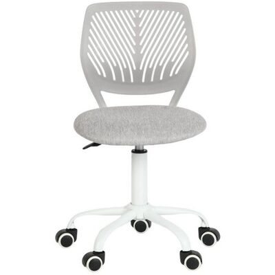 Chaise de bureau - FURNITURER - Morandi GREY - Sans accoudoirs - Réglable en hauteur - Tissu gris Gris - Publicité Chaise de bureau - FURNITURER - Morandi GREY - Sans accoudoirs - Réglable en hauteur - Tissu gris Gris - Publicité