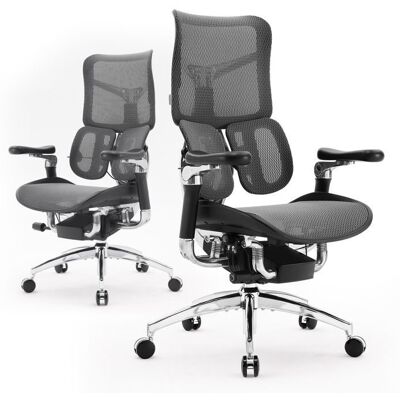 SIHOO S300 Chaise de Bureau ErgonomiqueDouble Support Lombaire DynamiqueAccoudoirs Coordonnés 6DMaille de Velours Italien Noir Noir - Publicité SIHOO S300 Chaise de Bureau ErgonomiqueDouble Support Lombaire DynamiqueAccoudoirs Coordonnés 6DMaille de Velours Italien Noir Noir - Publicité